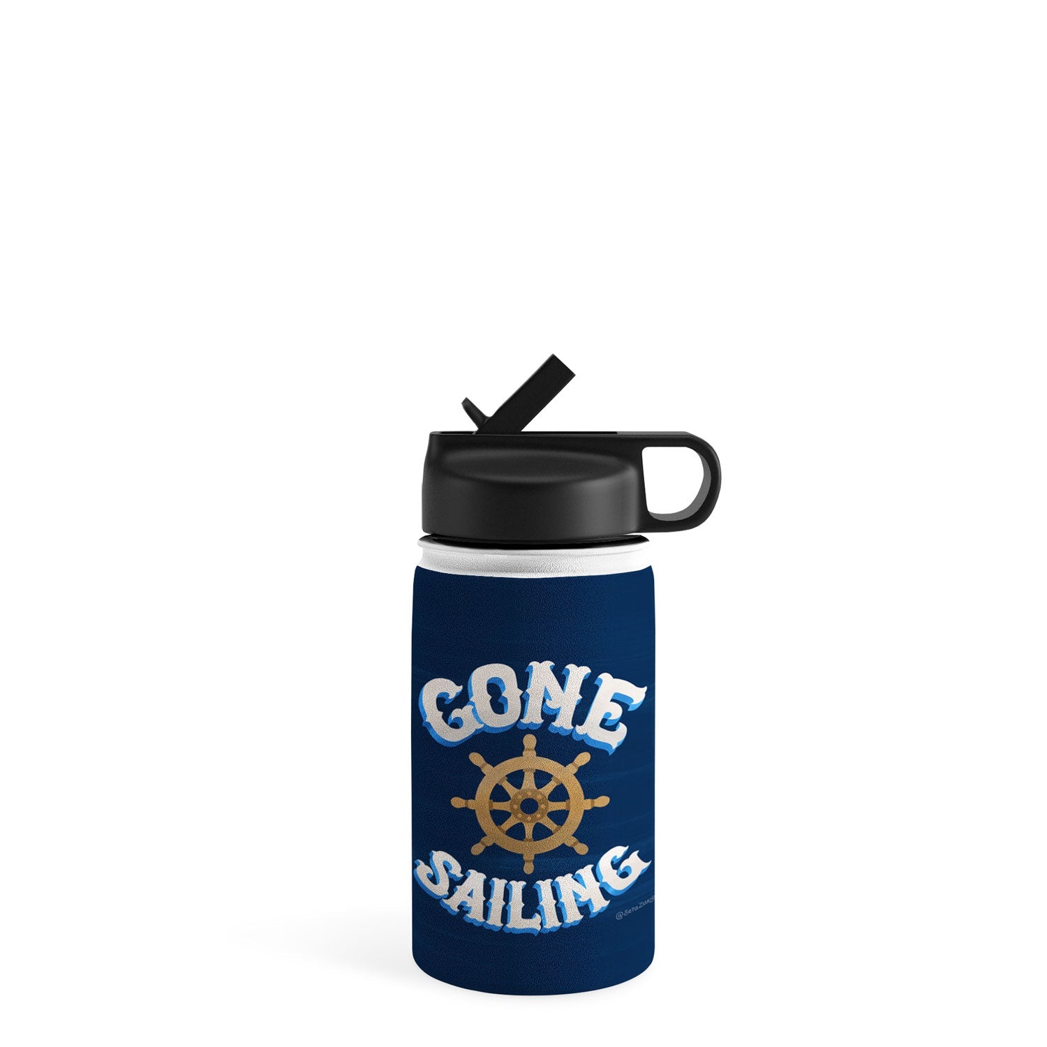 Seta Zakian Gone Sailing Water Bottle