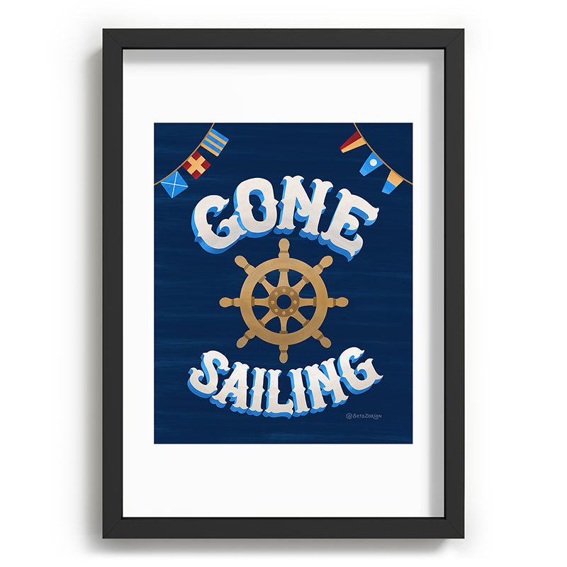 Seta Zakian Gone Sailing Recessed Framing Rectangle