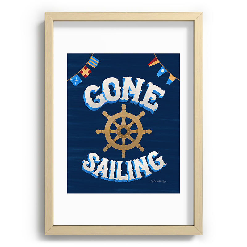 Seta Zakian Gone Sailing Recessed Framing Rectangle