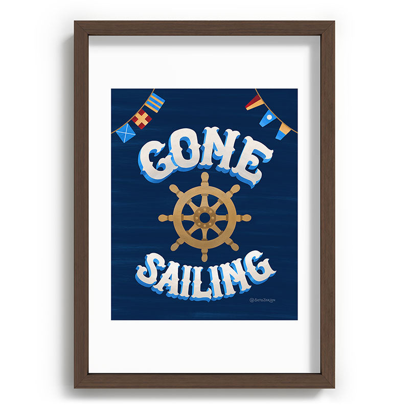 Seta Zakian Gone Sailing Recessed Framing Rectangle