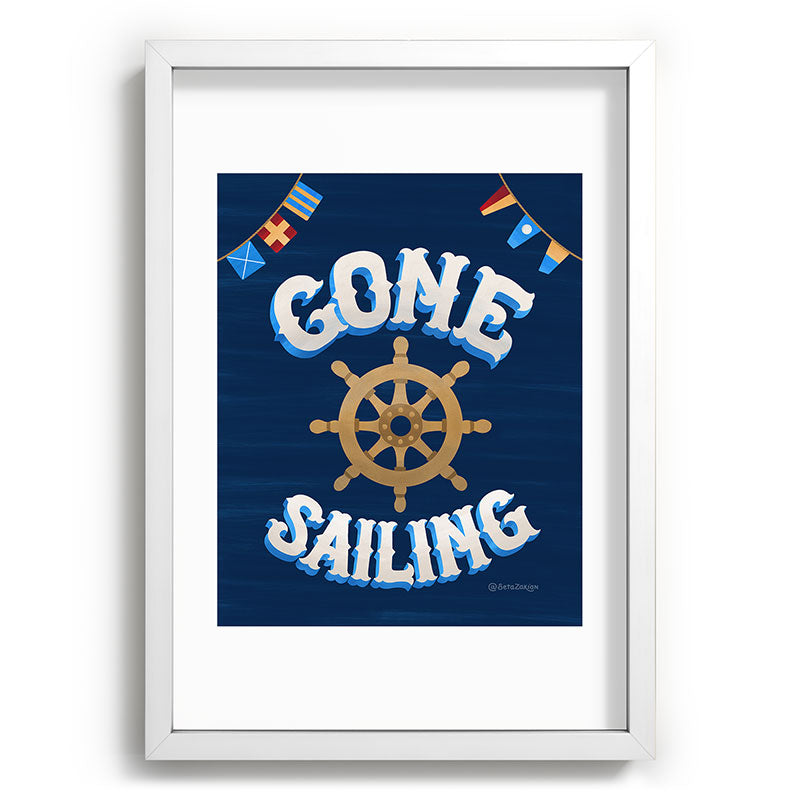 Seta Zakian Gone Sailing Recessed Framing Rectangle