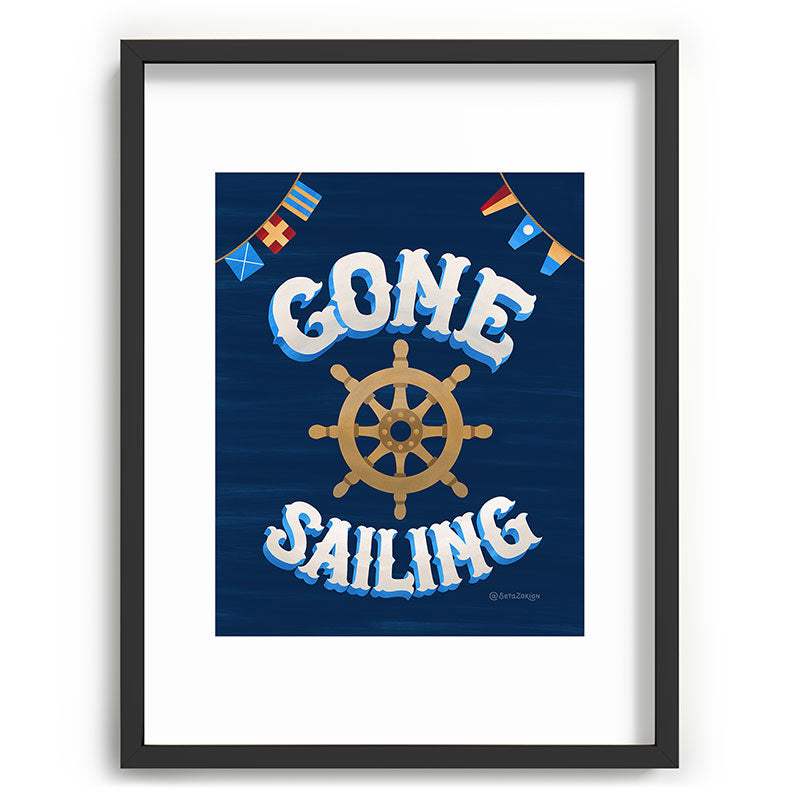 Seta Zakian Gone Sailing Recessed Framing Rectangle
