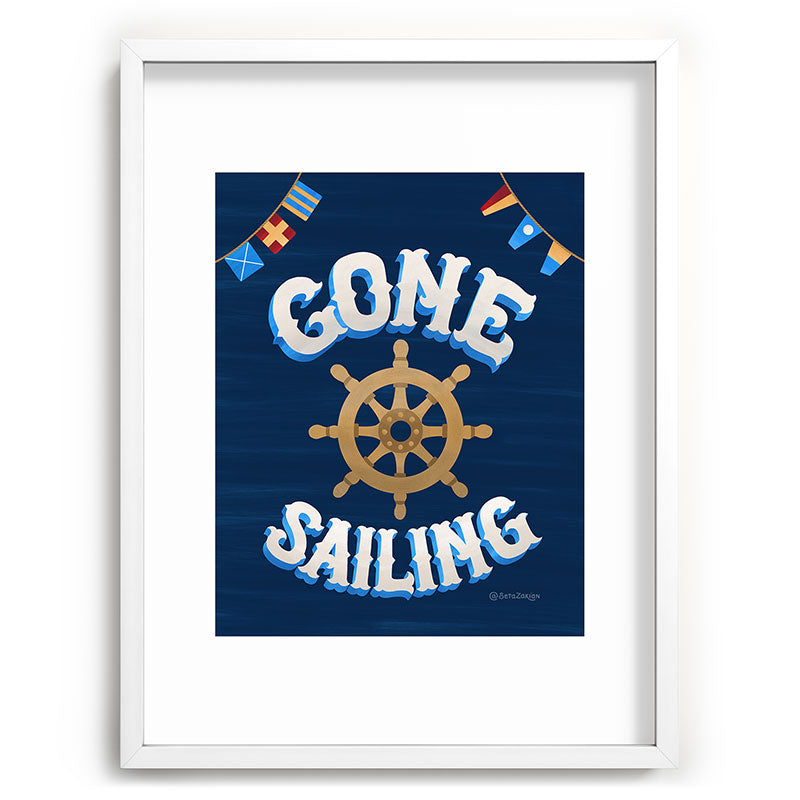 Seta Zakian Gone Sailing Recessed Framing Rectangle