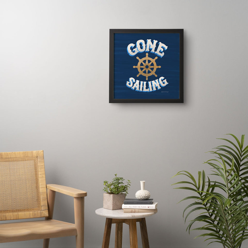 Seta Zakian Gone Sailing Framed Wall Art