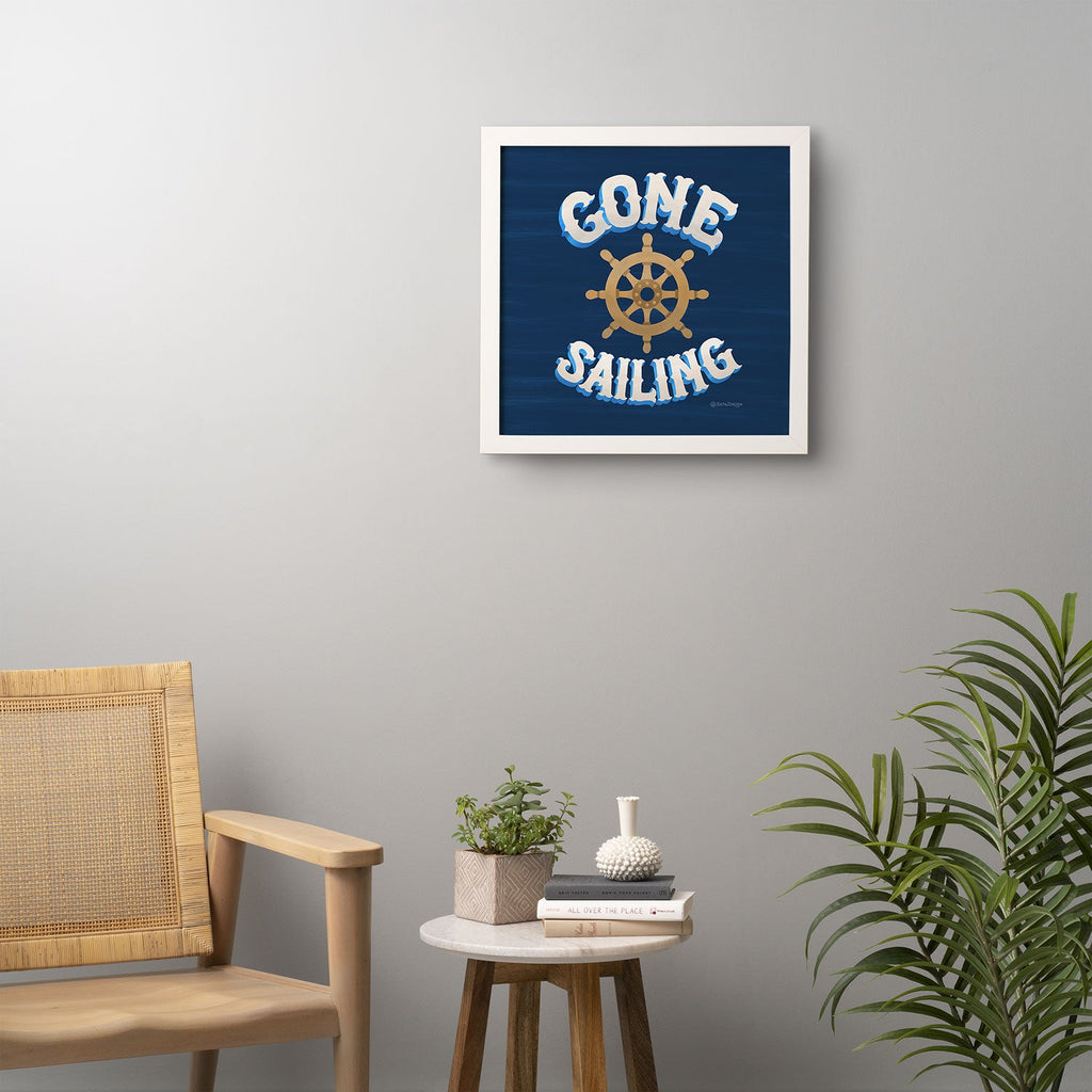 Seta Zakian Gone Sailing Framed Wall Art