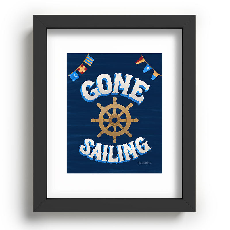 Seta Zakian Gone Sailing Recessed Framing Rectangle