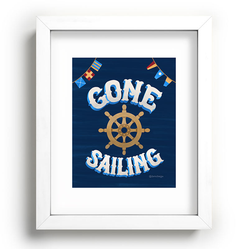 Seta Zakian Gone Sailing Recessed Framing Rectangle