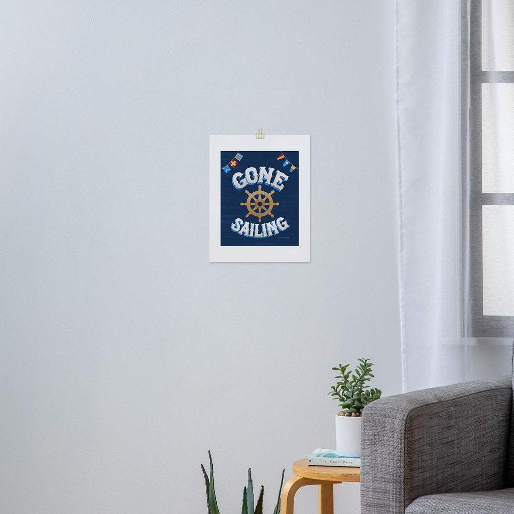 Seta Zakian Gone Sailing Art Print
