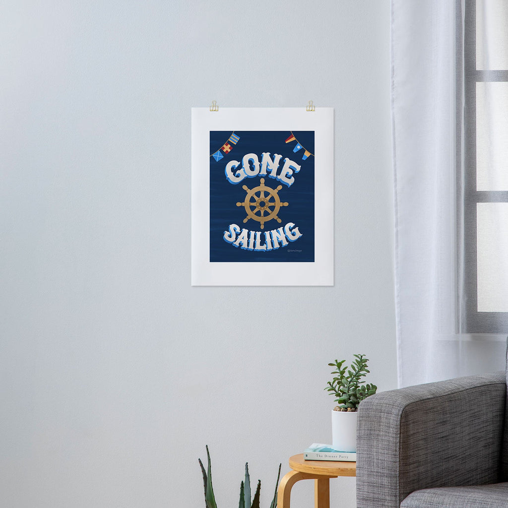 Seta Zakian Gone Sailing Art Print