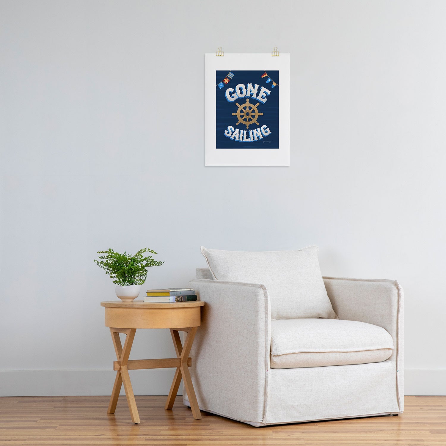 Seta Zakian Gone Sailing Art Print