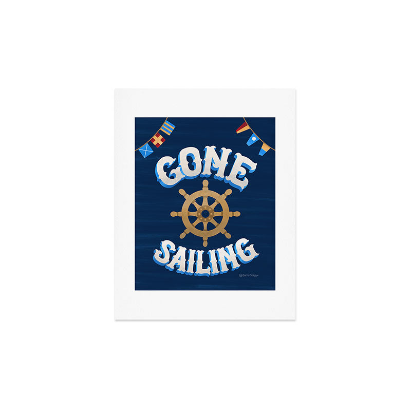 Seta Zakian Gone Sailing Art Print