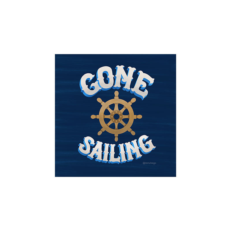 Seta Zakian Gone Sailing Art Print