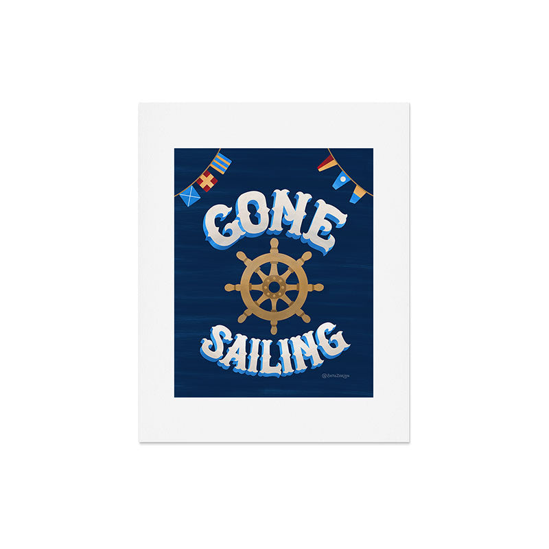 Seta Zakian Gone Sailing Art Print
