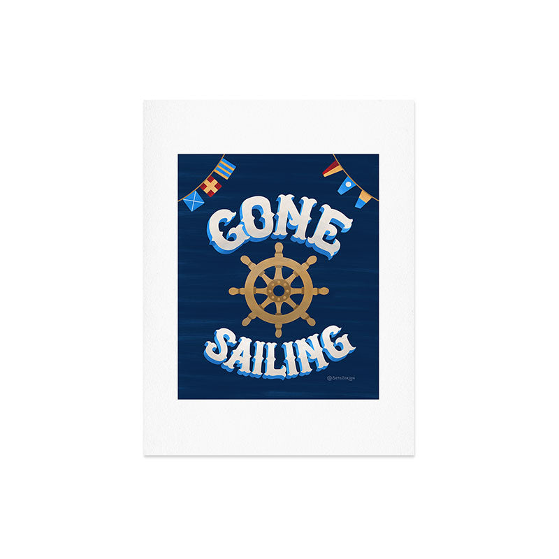 Seta Zakian Gone Sailing Art Print