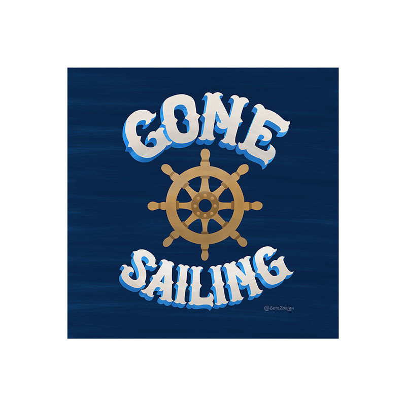 Seta Zakian Gone Sailing Art Print