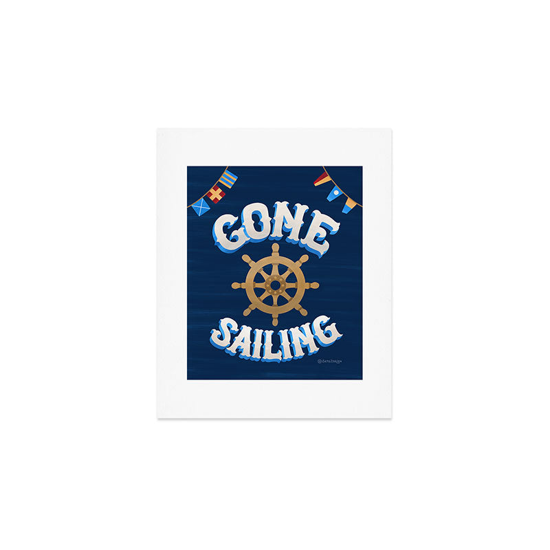 Seta Zakian Gone Sailing Art Print