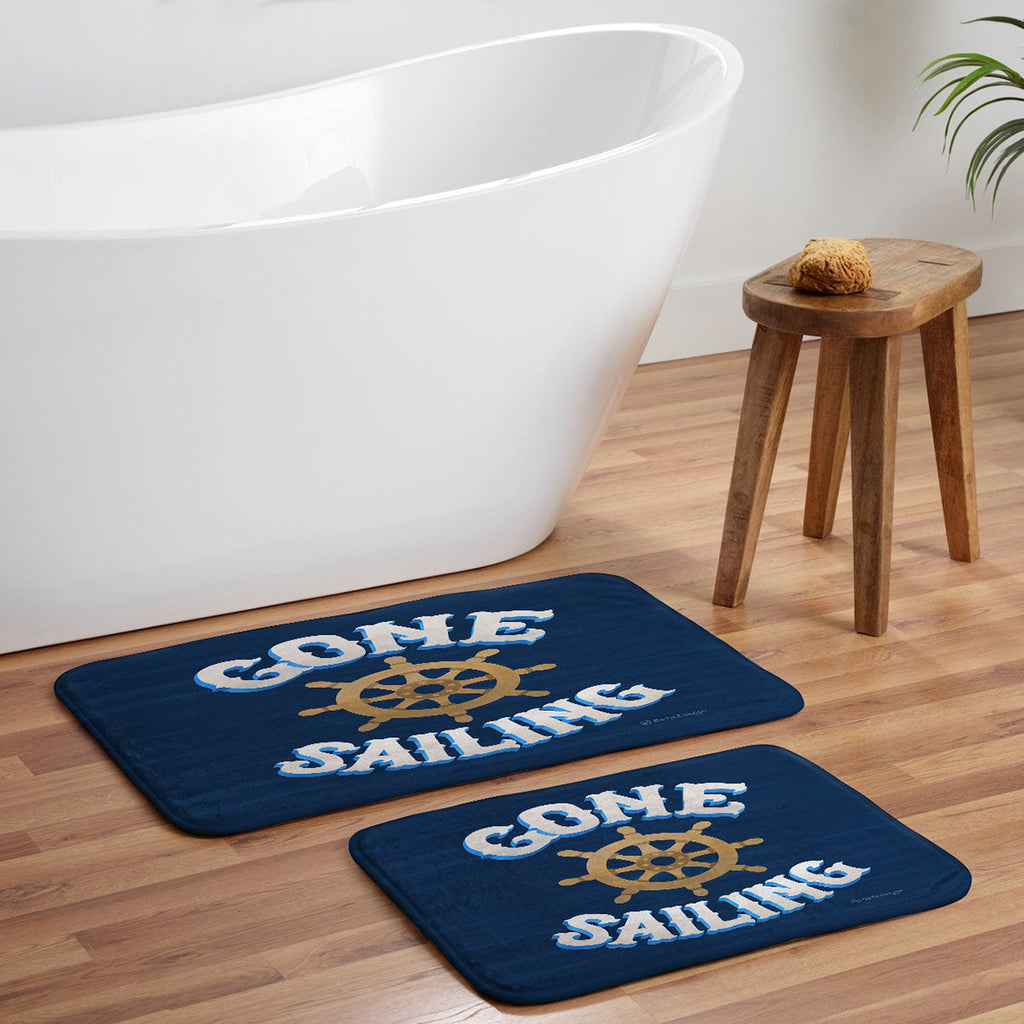 Seta Zakian Gone Sailing Memory Foam Bath Mat
