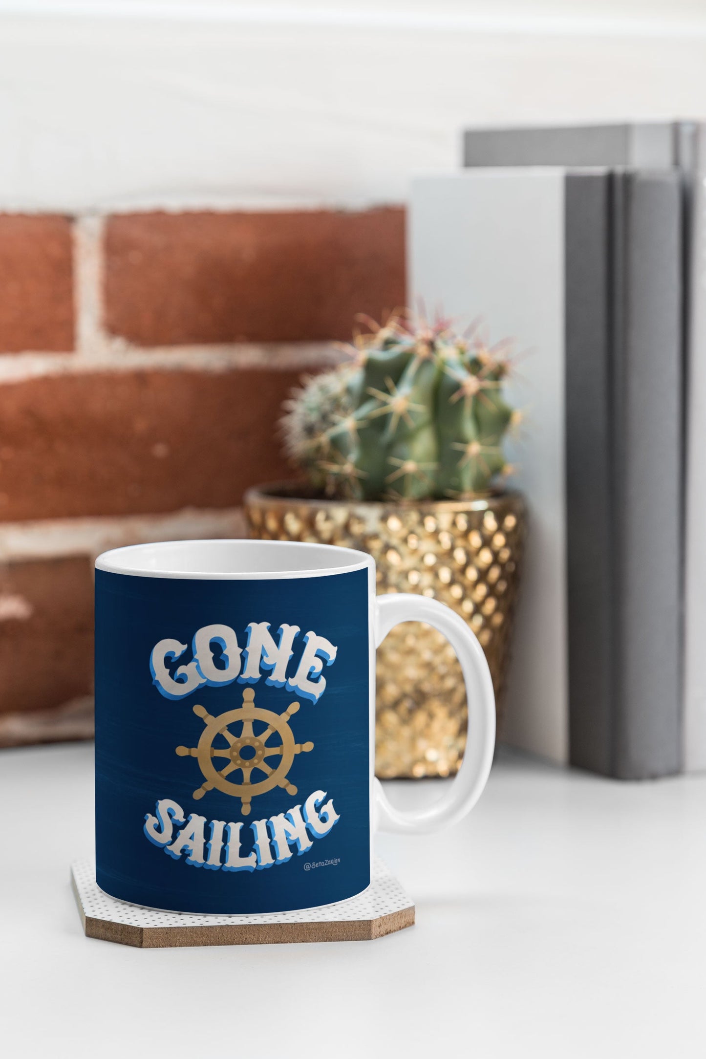 Seta Zakian Gone Sailing Coffee Mug