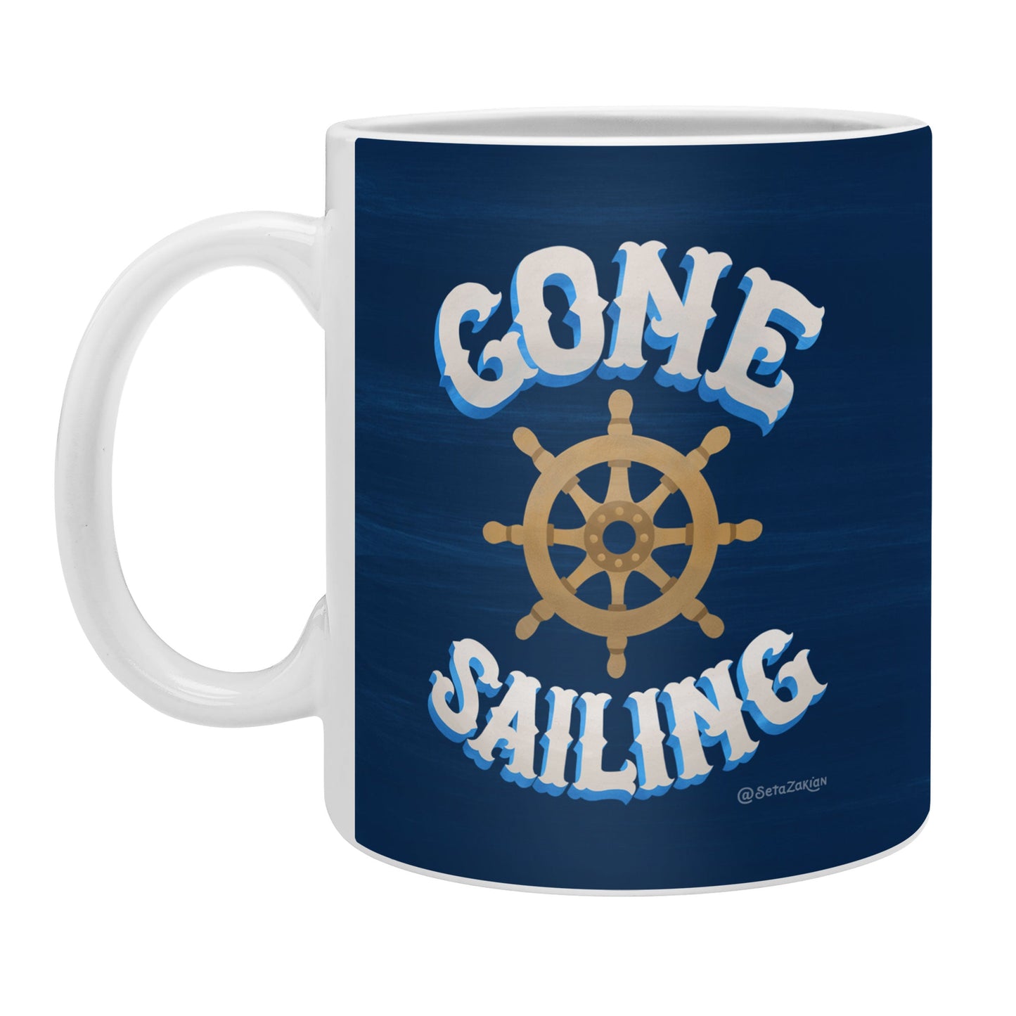 Seta Zakian Gone Sailing Coffee Mug