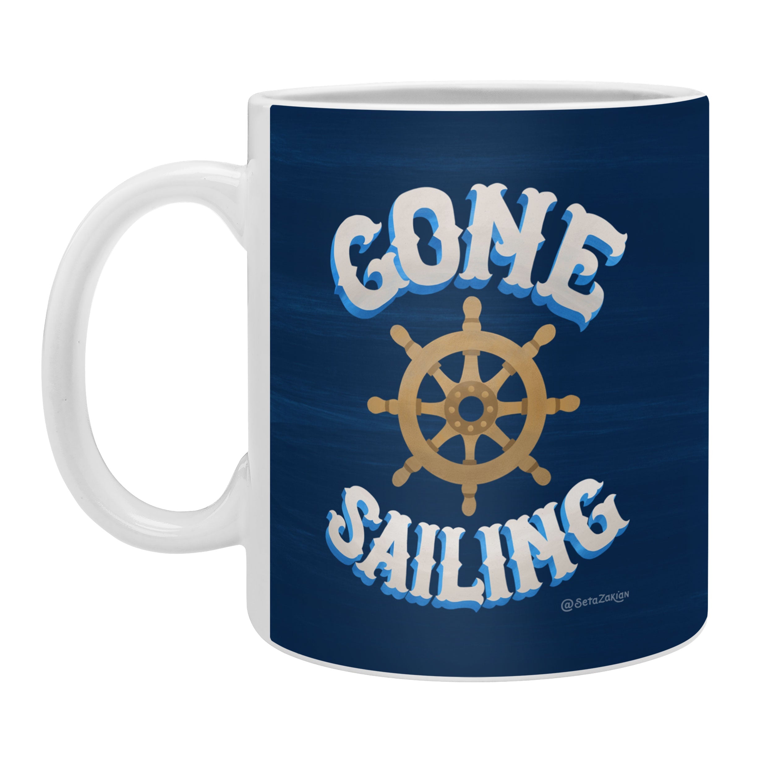 Seta Zakian Gone Sailing Coffee Mug