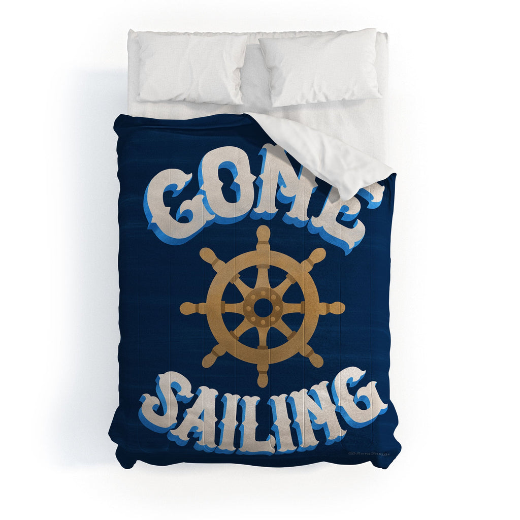 Seta Zakian Gone Sailing Comforter