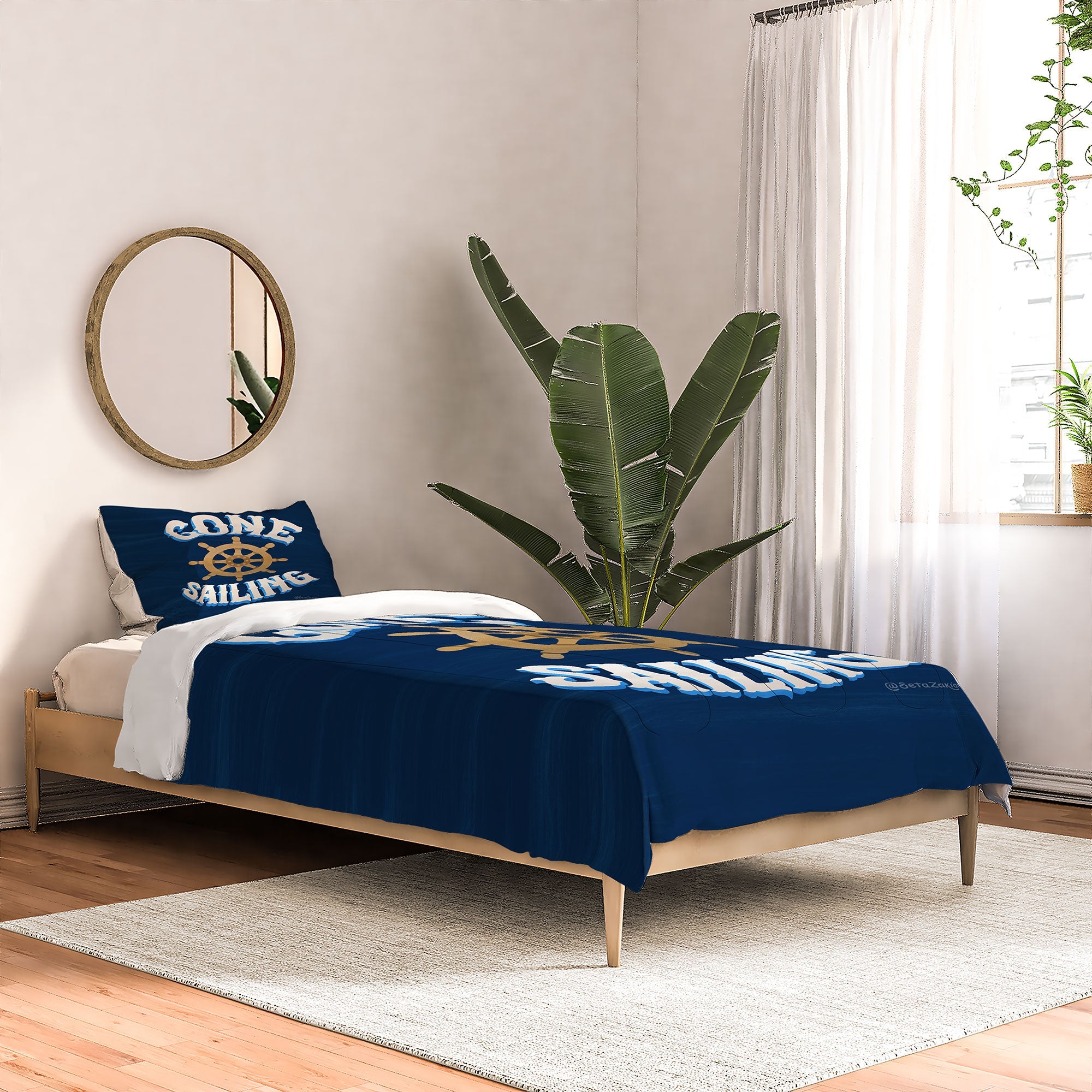 Seta Zakian Gone Sailing Comforter