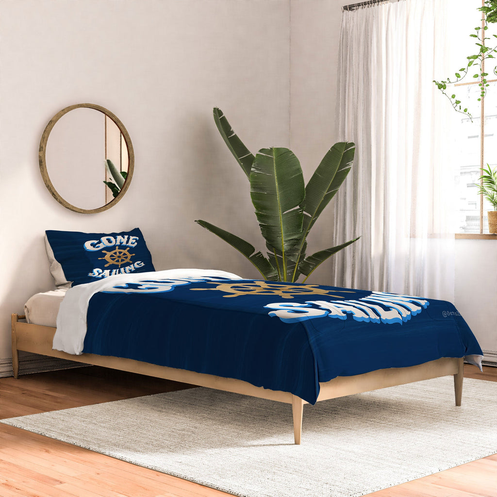 Seta Zakian Gone Sailing Comforter