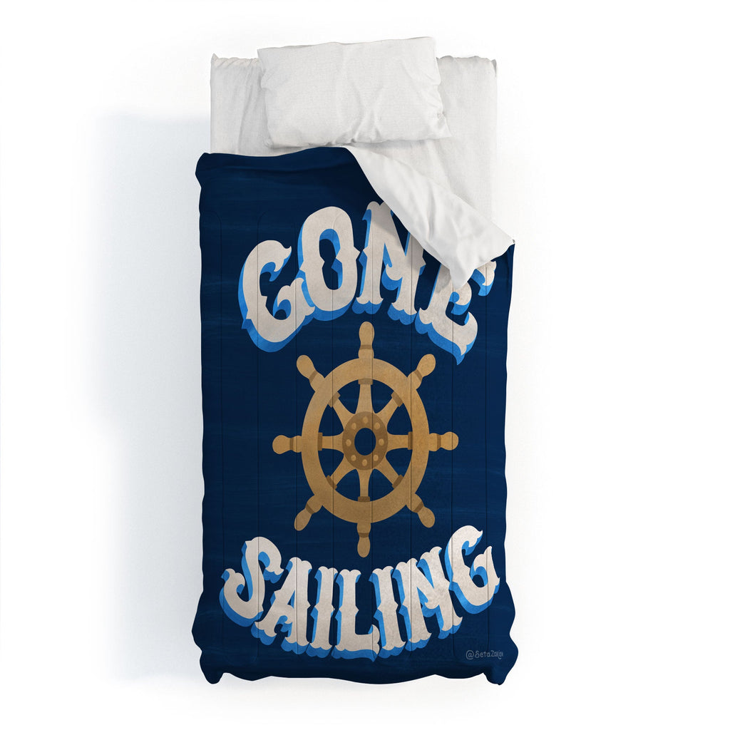 Seta Zakian Gone Sailing Comforter