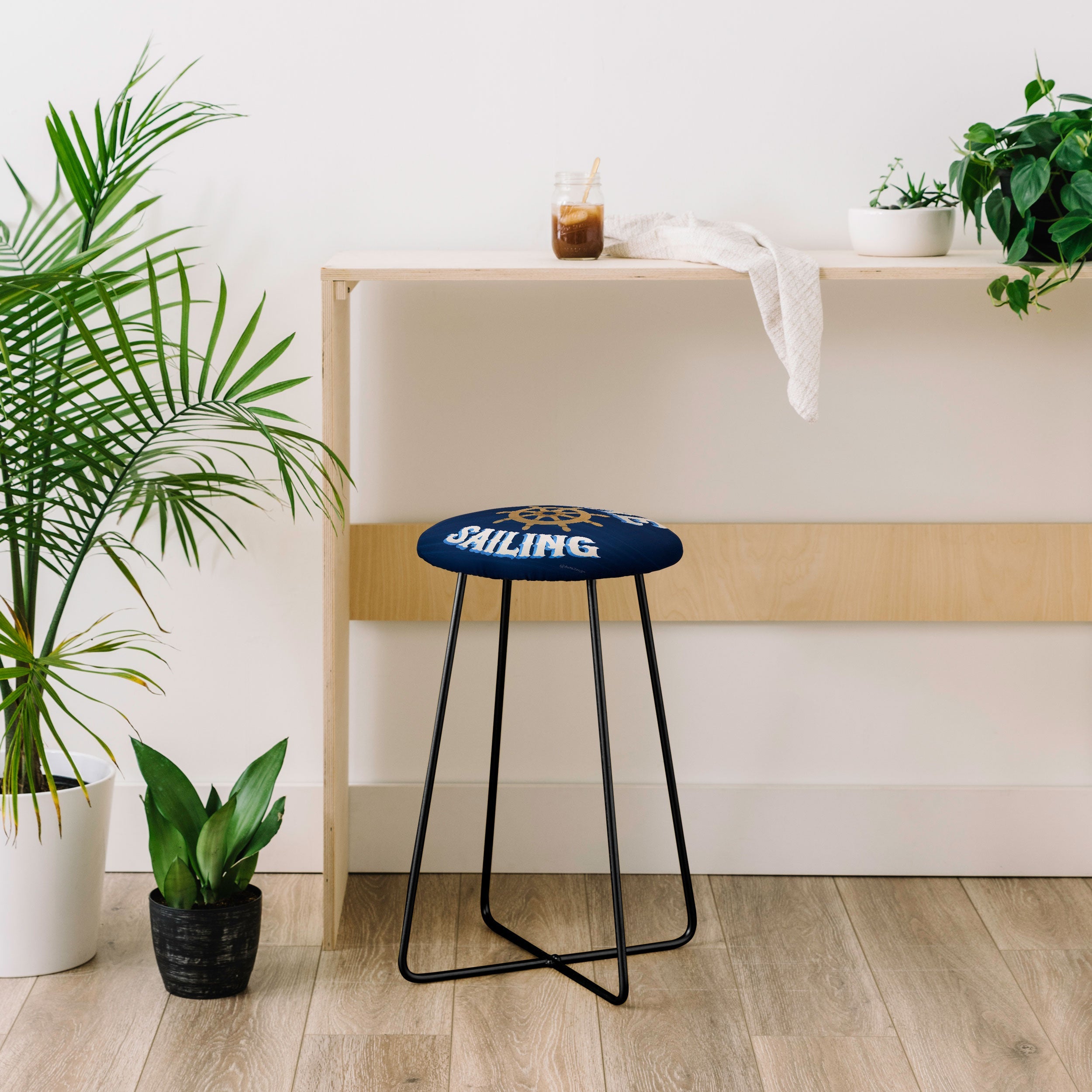 Seta Zakian Gone Sailing Counter Stool