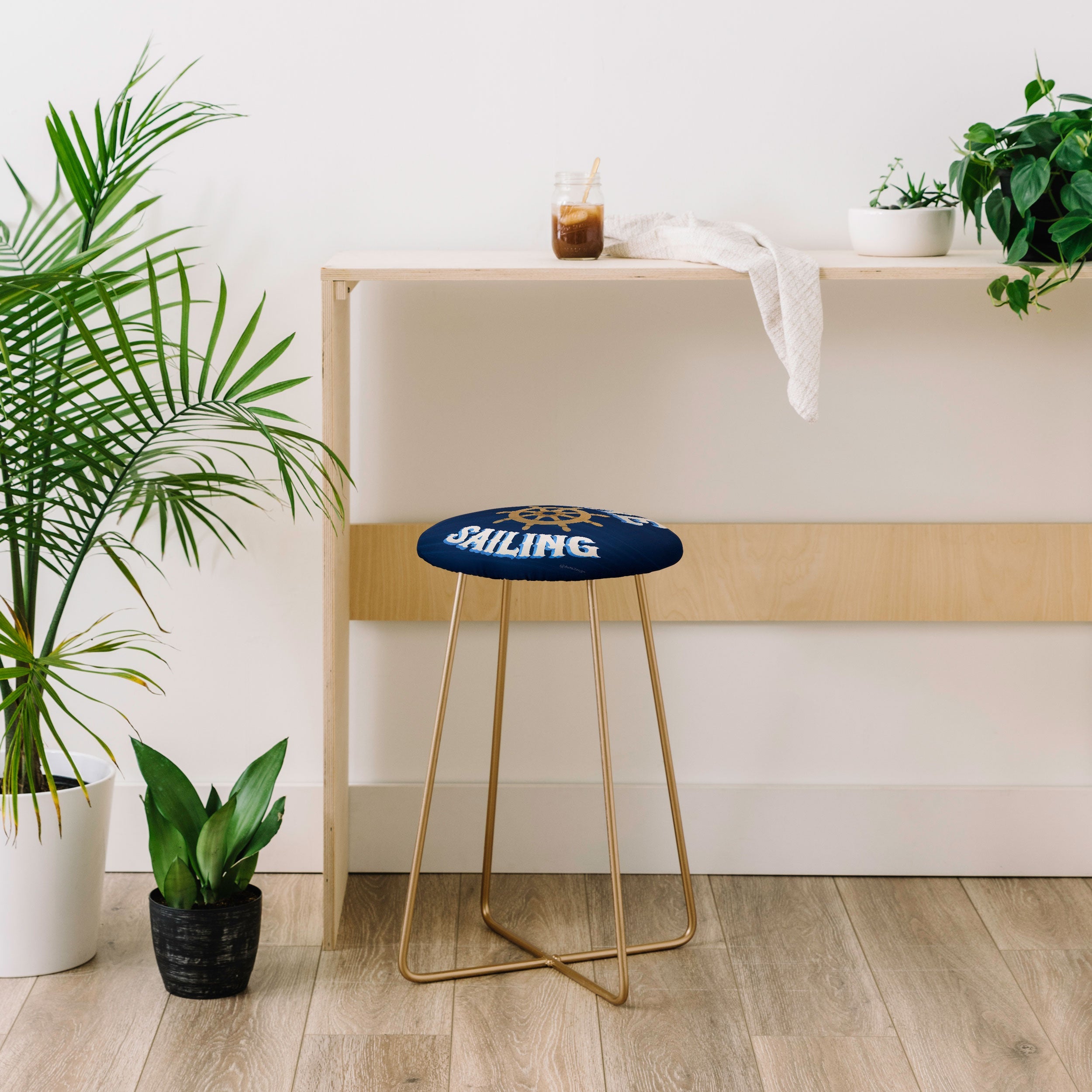 Seta Zakian Gone Sailing Counter Stool