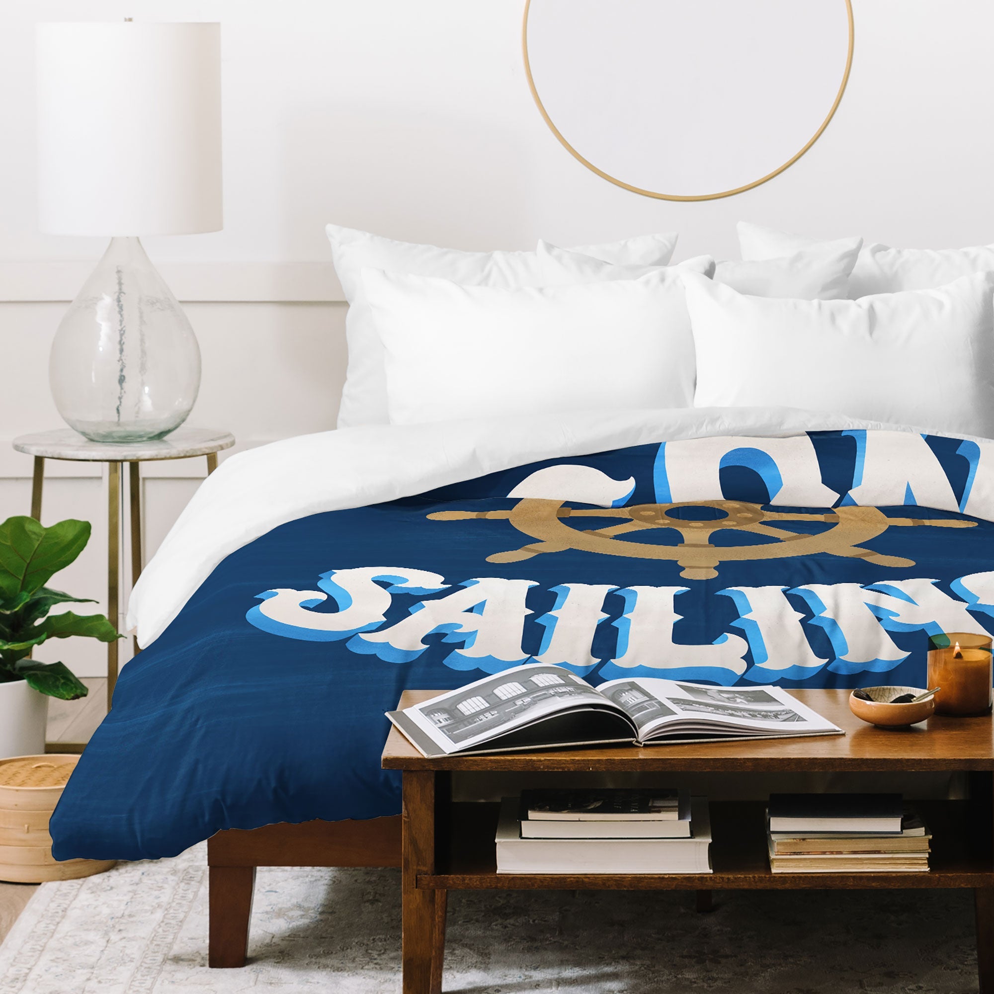 Seta Zakian Gone Sailing Duvet Cover