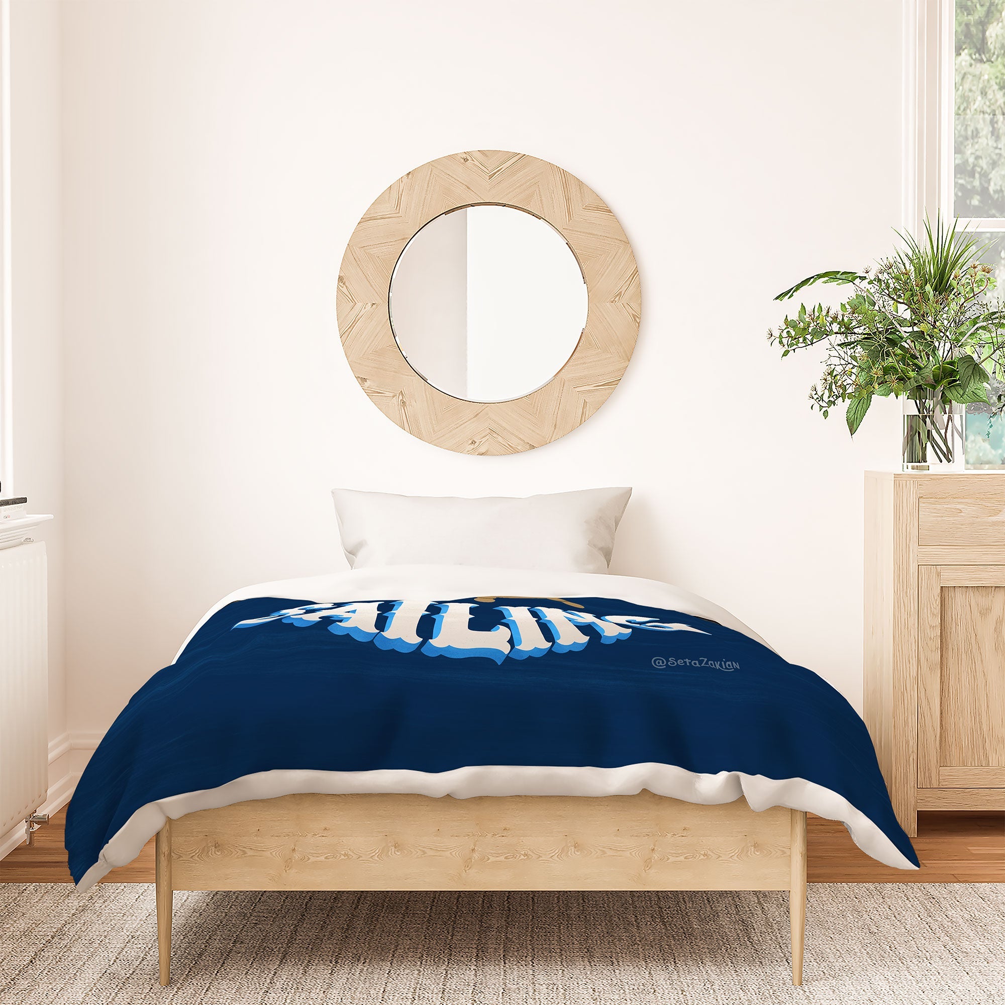 Seta Zakian Gone Sailing Duvet Cover