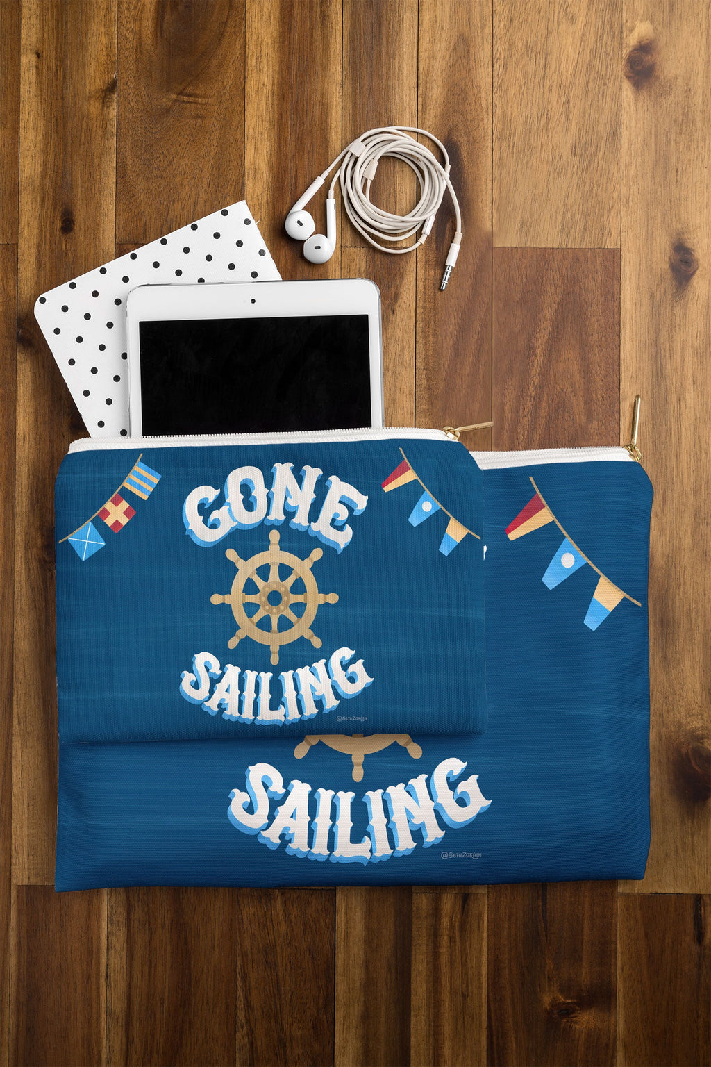 Seta Zakian Gone Sailing Pouch