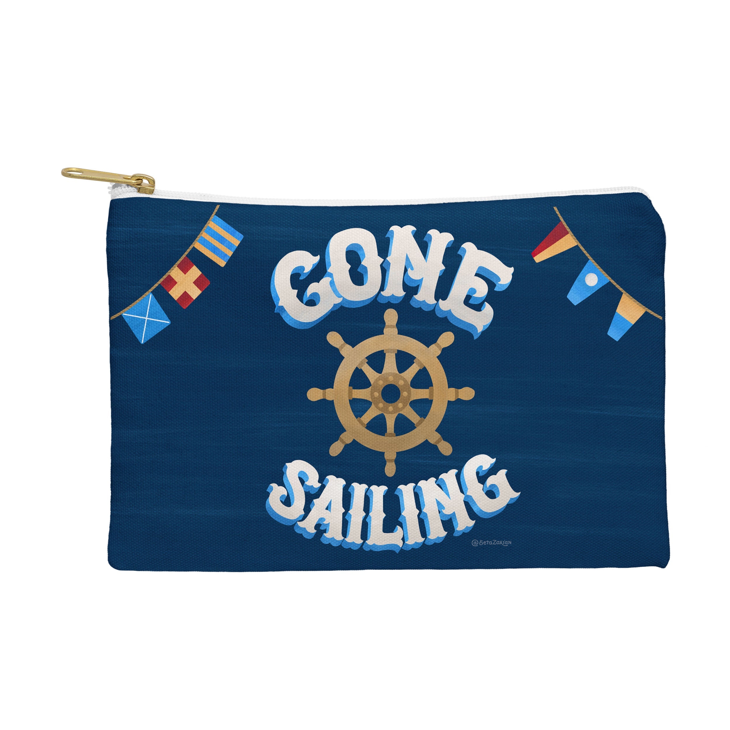 Seta Zakian Gone Sailing Pouch