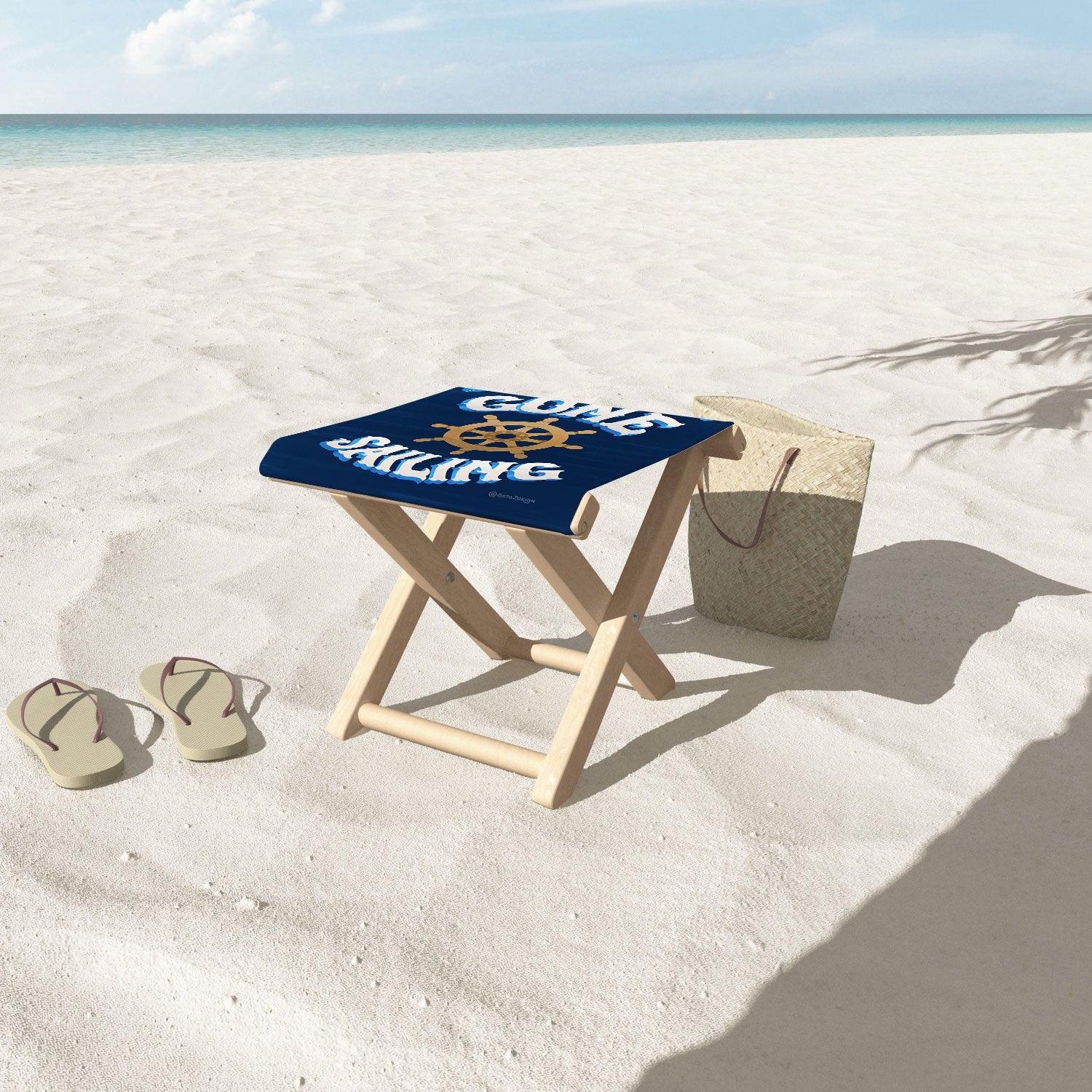 Seta Zakian Gone Sailing Folding Stool