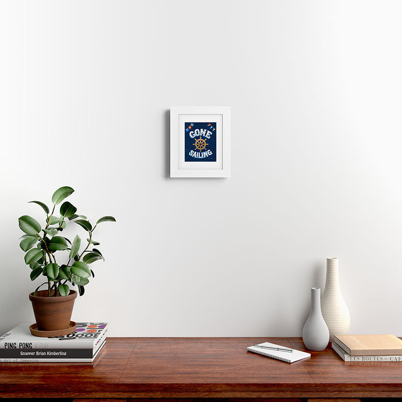 Seta Zakian Gone Sailing Framed Art Print