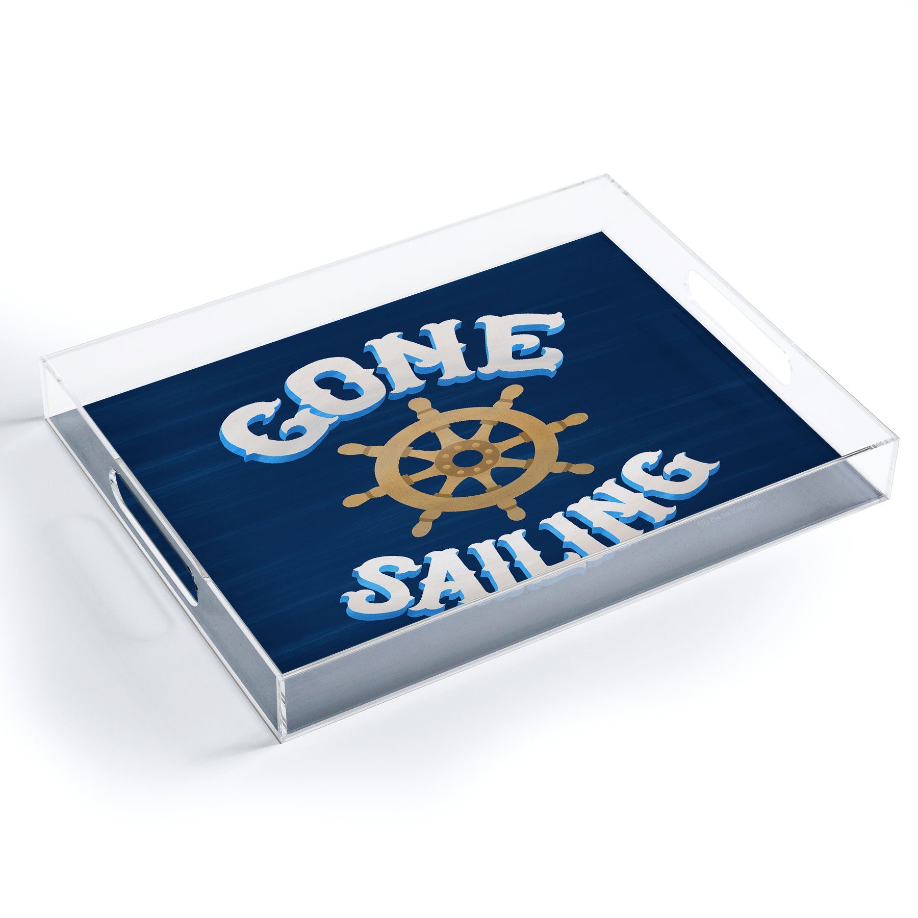 Seta Zakian Gone Sailing Acrylic Tray