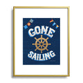 Seta Zakian Gone Sailing Metal Framed Art Print