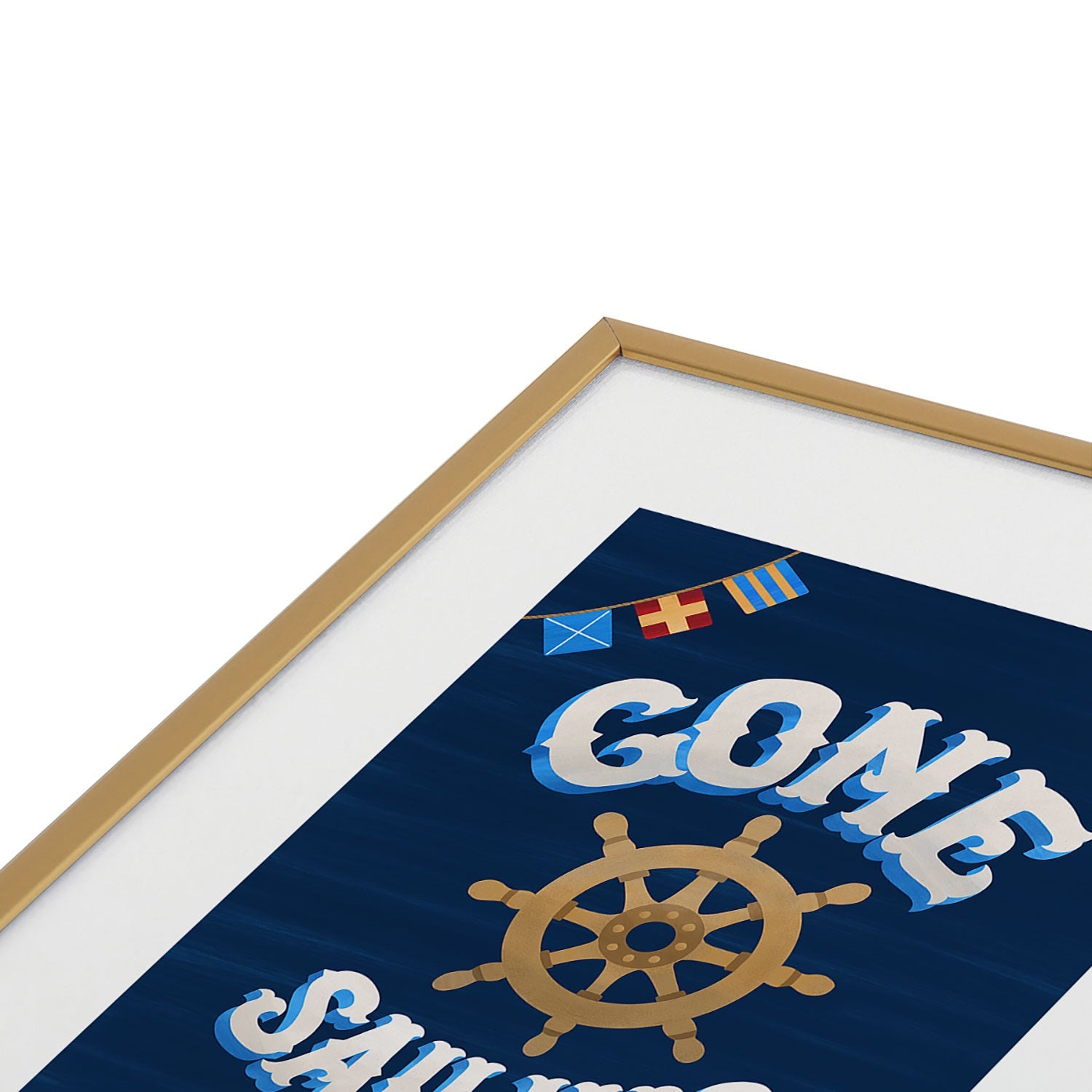 Seta Zakian Gone Sailing Metal Framed Art Print