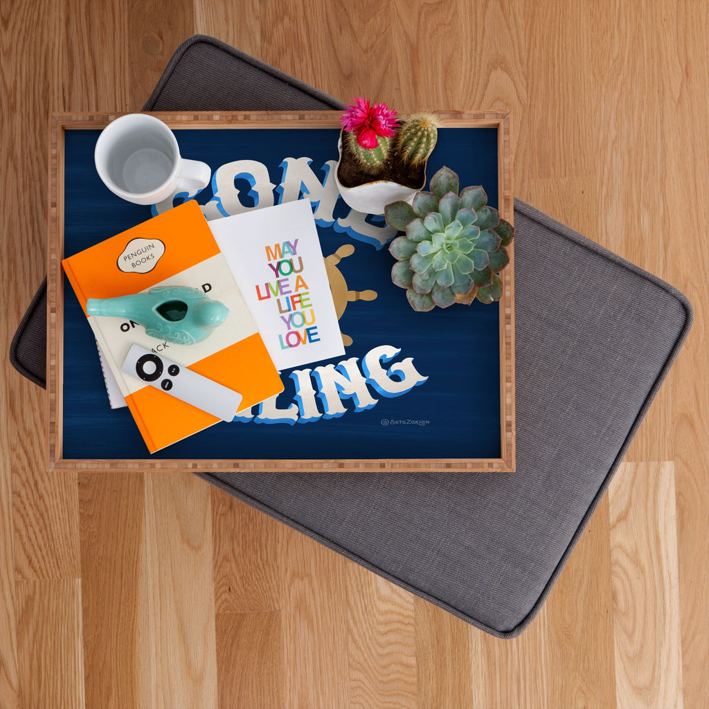 Seta Zakian Gone Sailing Rectangular Tray