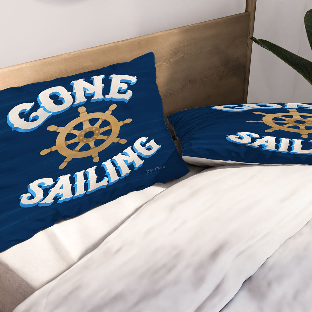 Seta Zakian Gone Sailing Pillow Shams