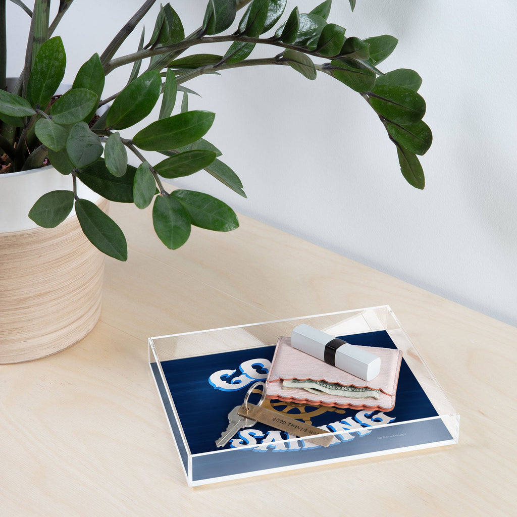 Seta Zakian Gone Sailing Acrylic Tray