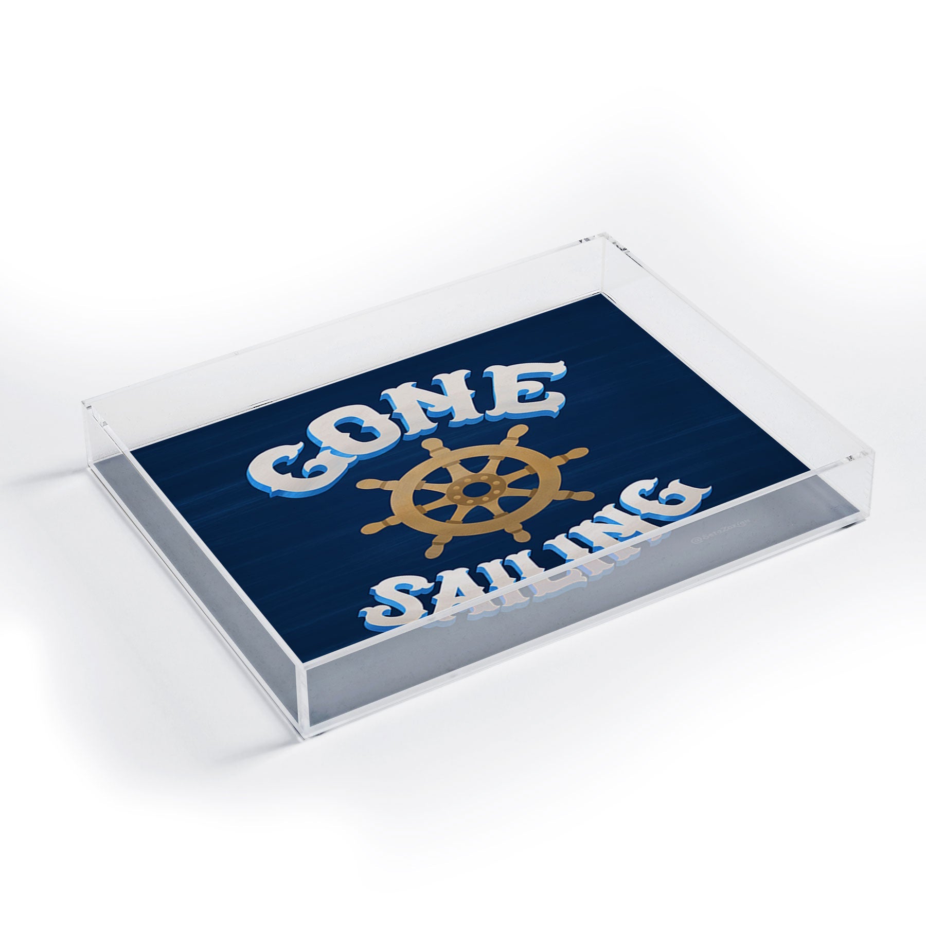 Seta Zakian Gone Sailing Acrylic Tray