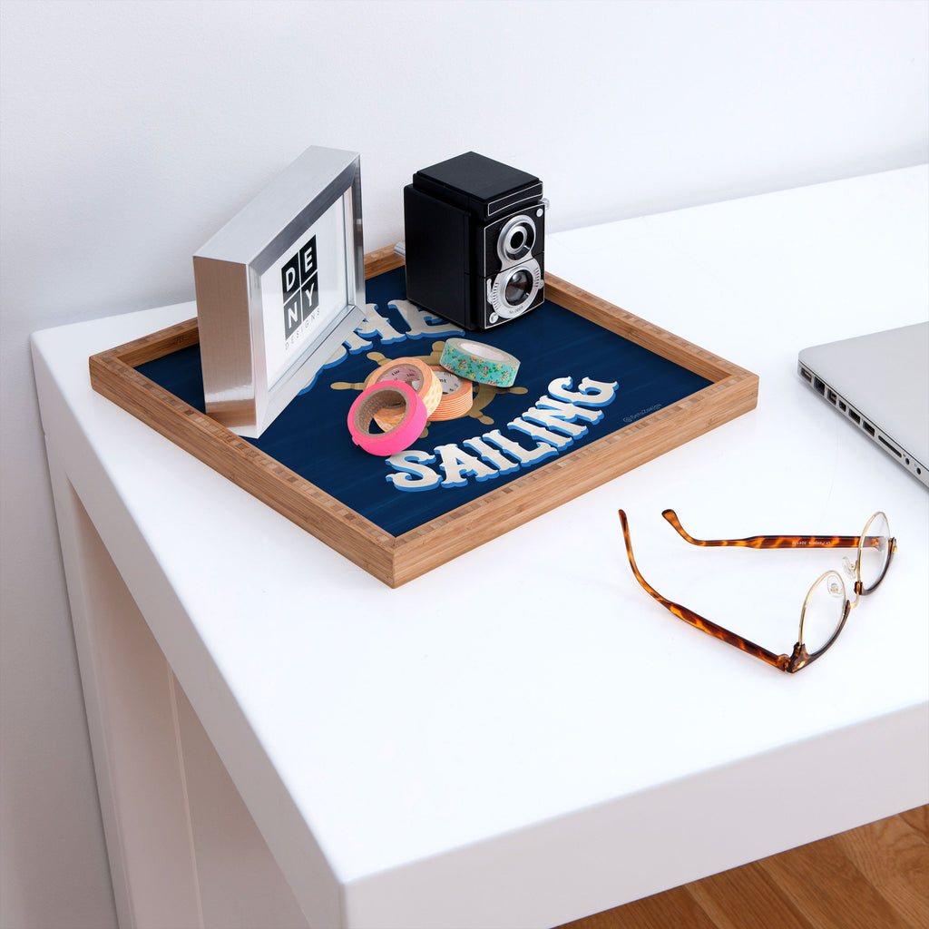 Seta Zakian Gone Sailing Square Tray