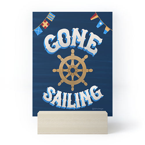 Seta Zakian Gone Sailing Mini Art Print