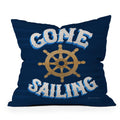 Seta Zakian Gone Sailing Throw Pillow