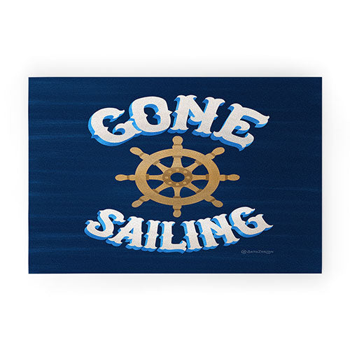 Seta Zakian Gone Sailing Welcome Mat