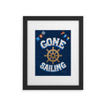 Seta Zakian Gone Sailing Framed Art Print