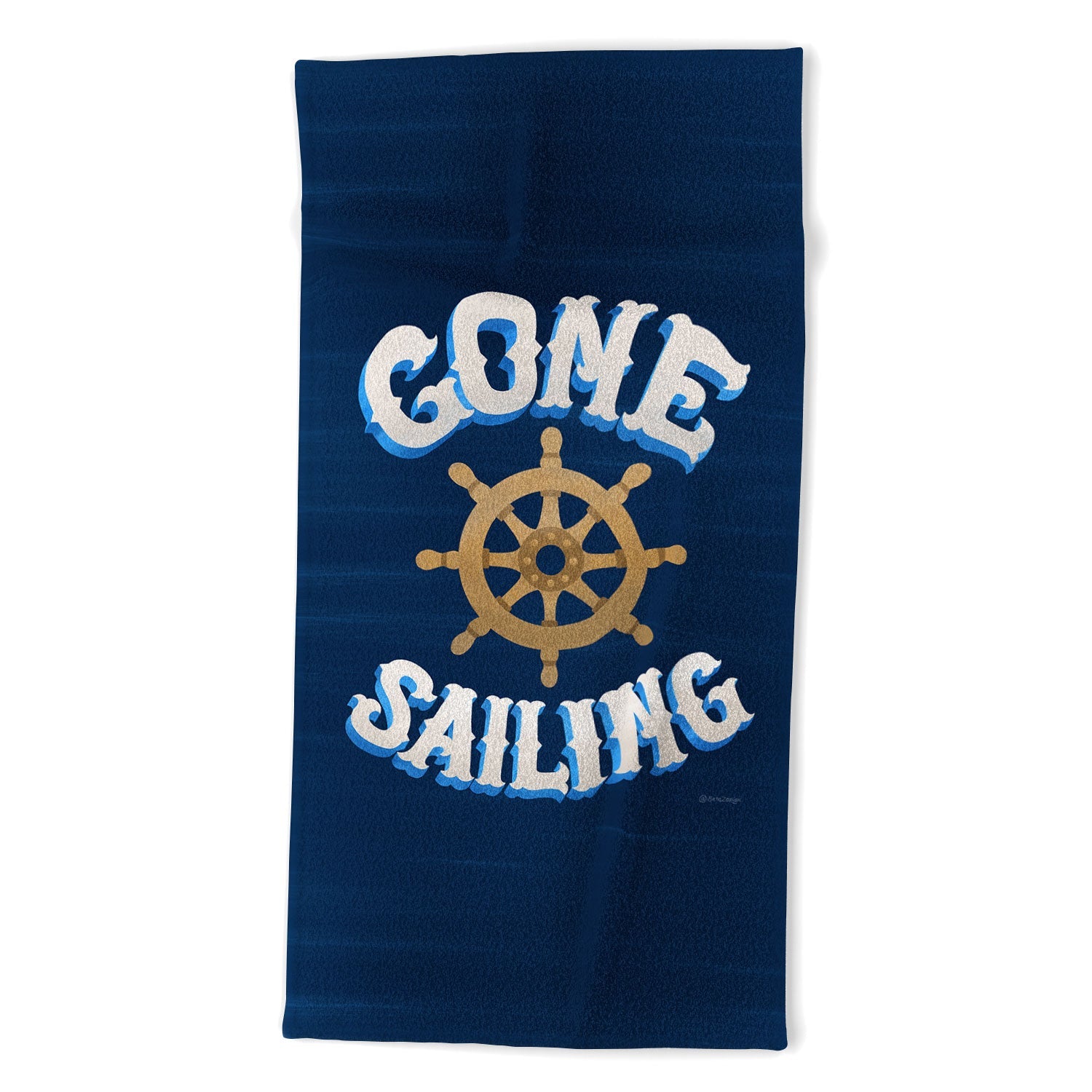 Seta Zakian Gone Sailing Beach Towel