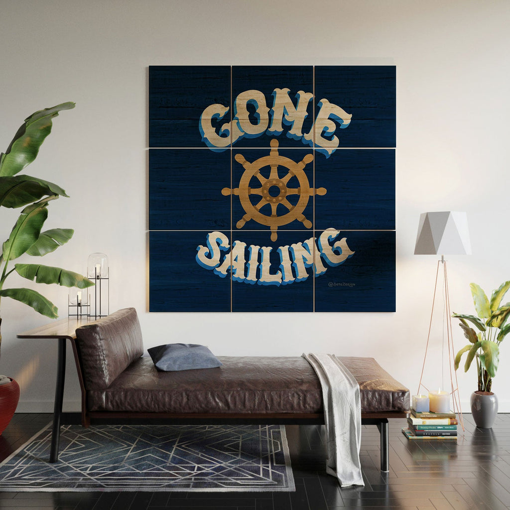 Seta Zakian Gone Sailing Wood Wall Mural
